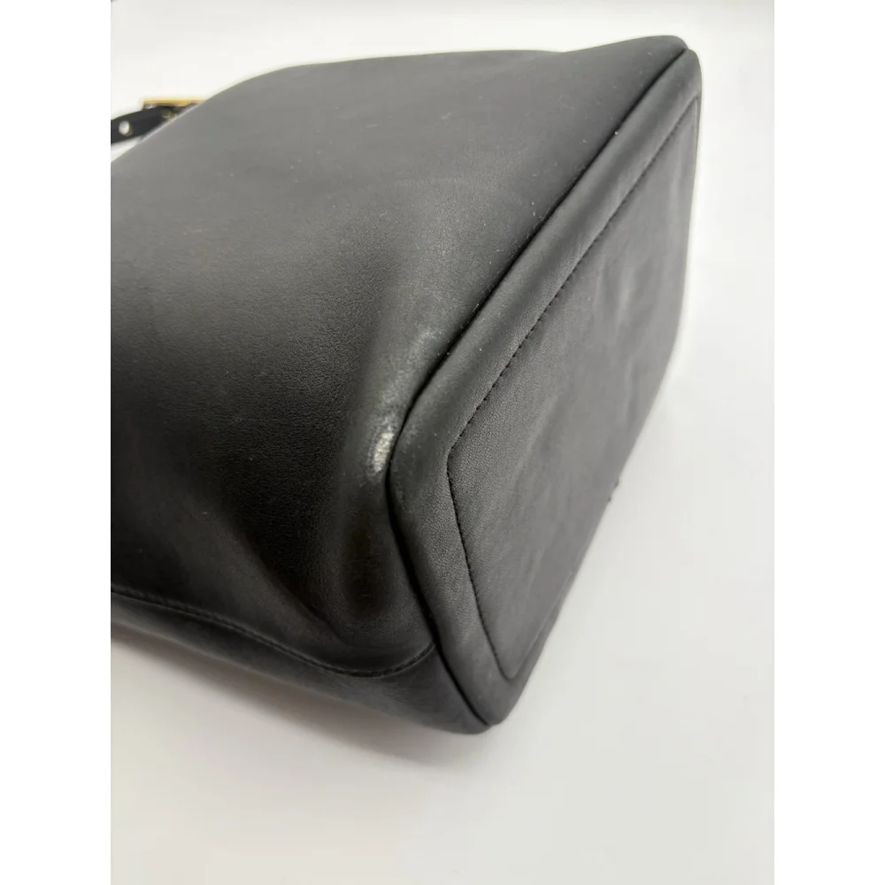Vintage Coach Legacy 9823 Black Leather Shoulder Bag Minimalist 90s Made in USA